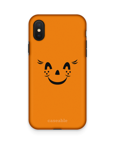 Pumpkin Smiles Premium Handyhülle Apple iPhone X, Apple iPhone XS