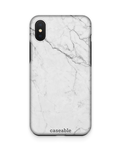 White Marble Premium Handyhülle Apple iPhone XS Max