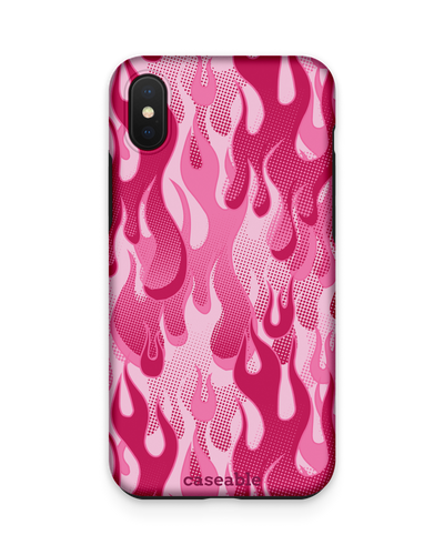 Pink Flames Premium Handyhülle Apple iPhone XS Max