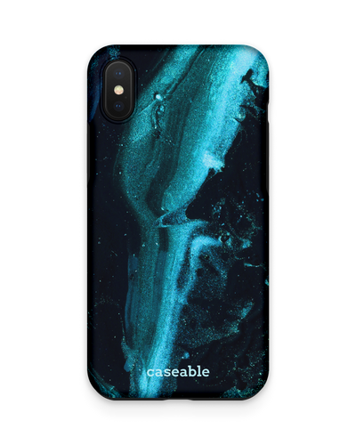 Deep Turquoise Sparkle Premium Handyhülle Apple iPhone XS Max