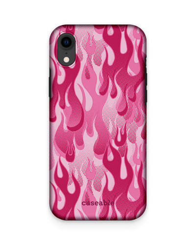 Pink Flames Premium Handyhülle Apple iPhone XR
