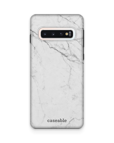 White Marble Premium Handyhülle Samsung Galaxy S10