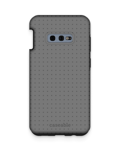 Dot Grid Grey Premium Handyhülle Samsung Galaxy S10e