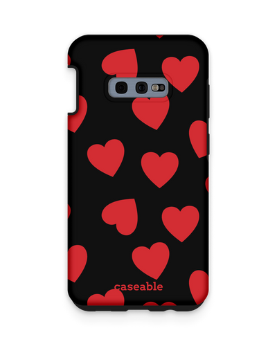 Repeating Hearts Premium Handyhülle Samsung Galaxy S10e