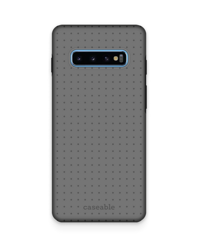 Dot Grid Grey Premium Handyhülle Samsung Galaxy S10 Plus