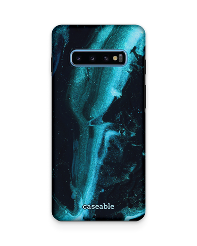 Deep Turquoise Sparkle Premium Handyhülle Samsung Galaxy S10 Plus