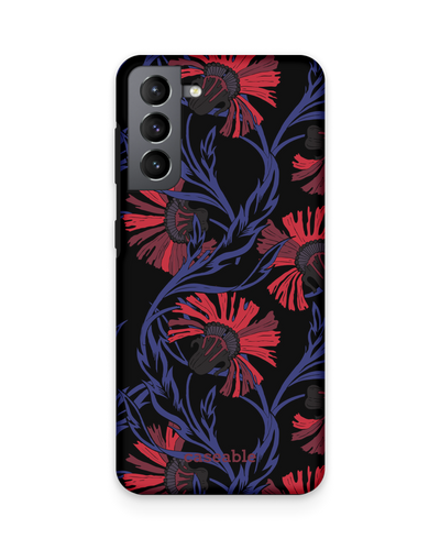 Midnight Floral Premium Handyhülle Samsung Galaxy S21
