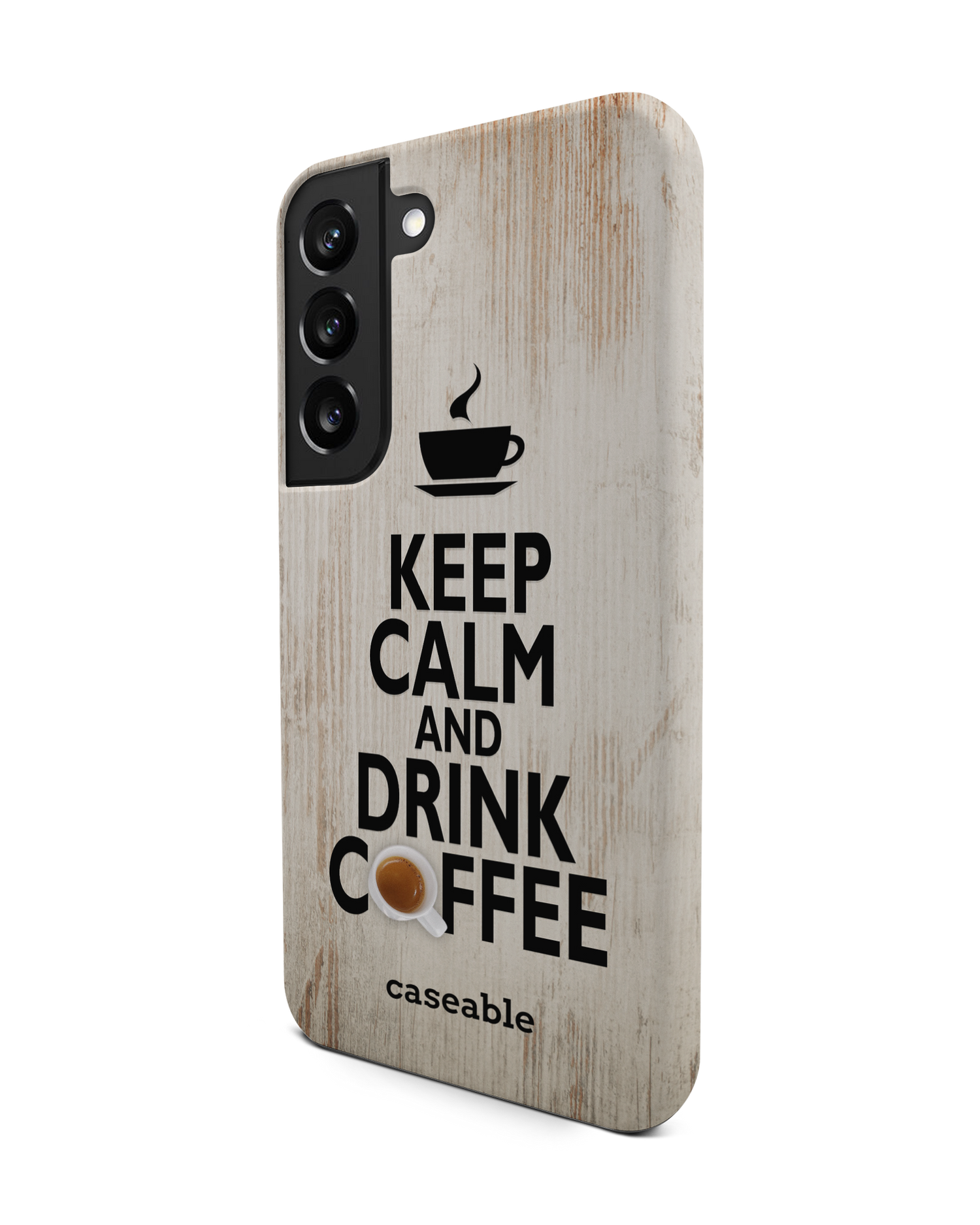Drink Coffee Premium Handyhülle Samsung Galaxy S22 5G: Seitenansicht rechts