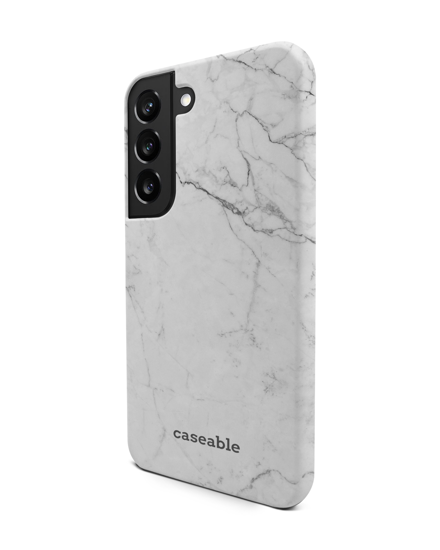 White Marble Premium Handyhülle Samsung Galaxy S22 5G