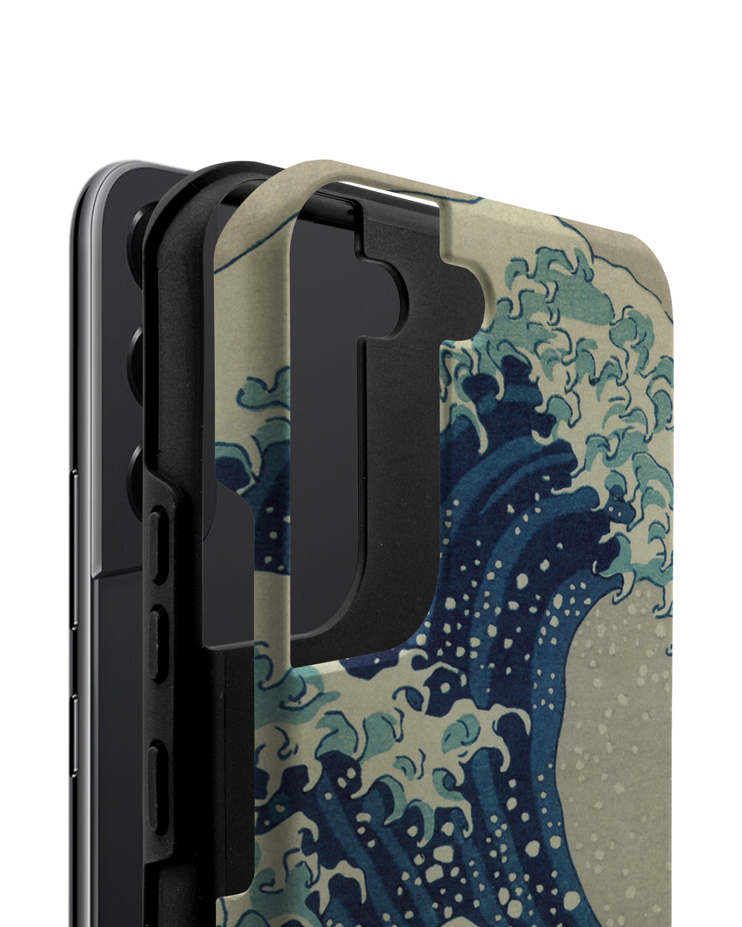 Great Wave Off Kanagawa By Hokusai Premium Handyhülle Samsung Galaxy S22 5G besteht aus 2 Teilen