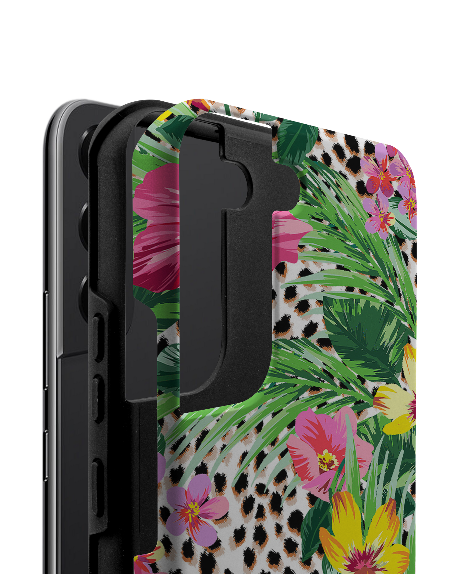 Tropical Cheetah Premium Handyhülle Samsung Galaxy S22 5G
