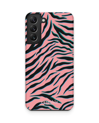 Pink Zebra Premium Handyhülle Samsung Galaxy S22 5G