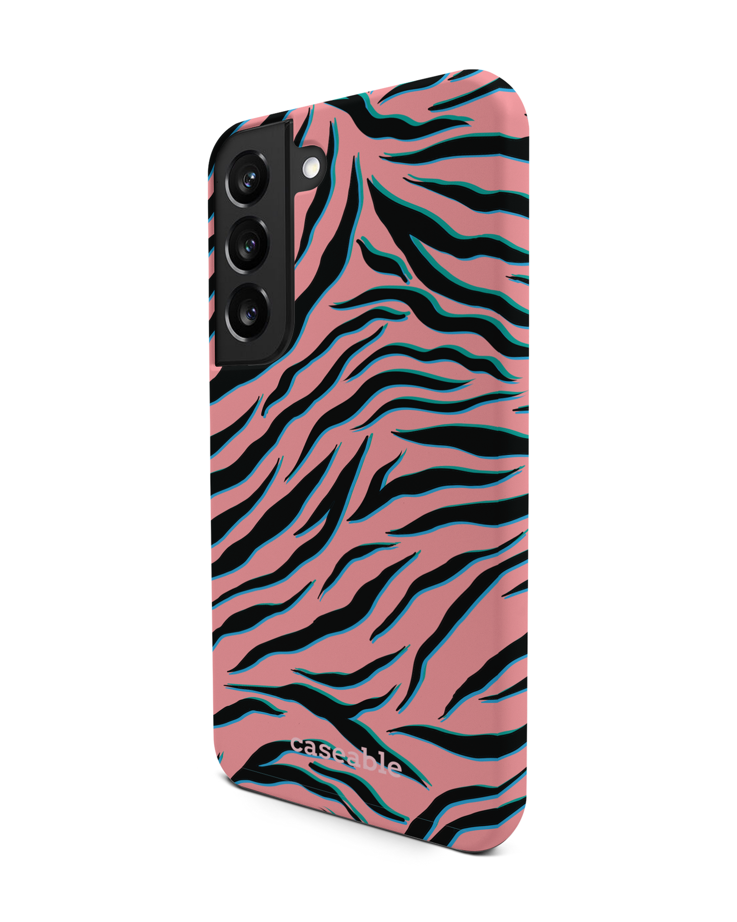 Pink Zebra Premium Handyhülle Samsung Galaxy S22 5G