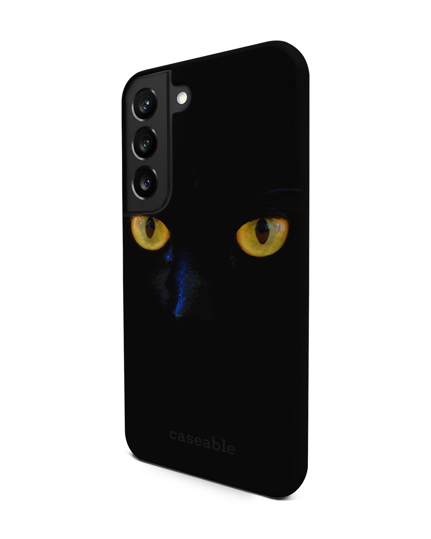 Black Cat Premium Handyhülle Samsung Galaxy S22 5G: Seitenansicht rechts