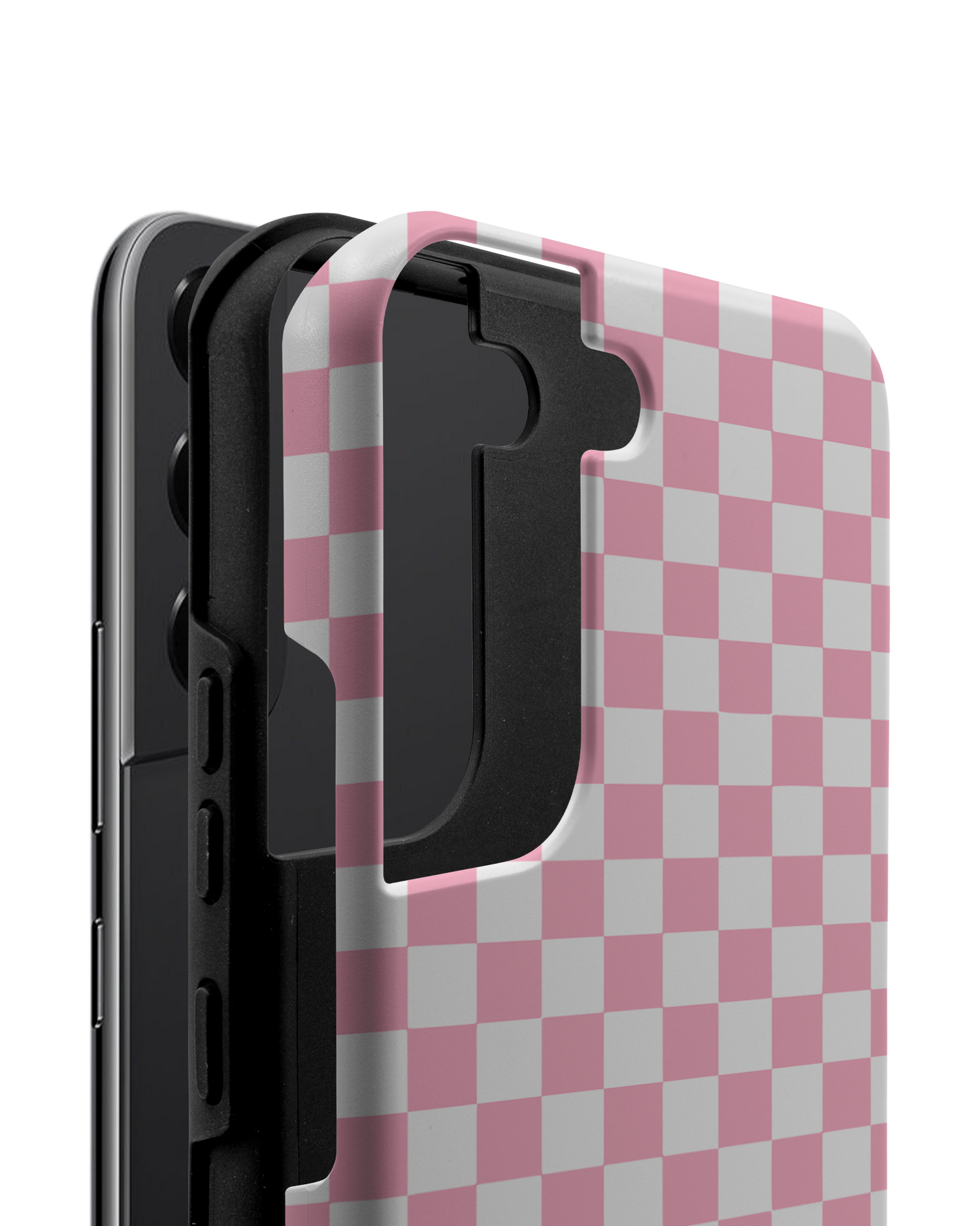 Pink Checkerboard Premium Handyhülle Samsung Galaxy S22 5G