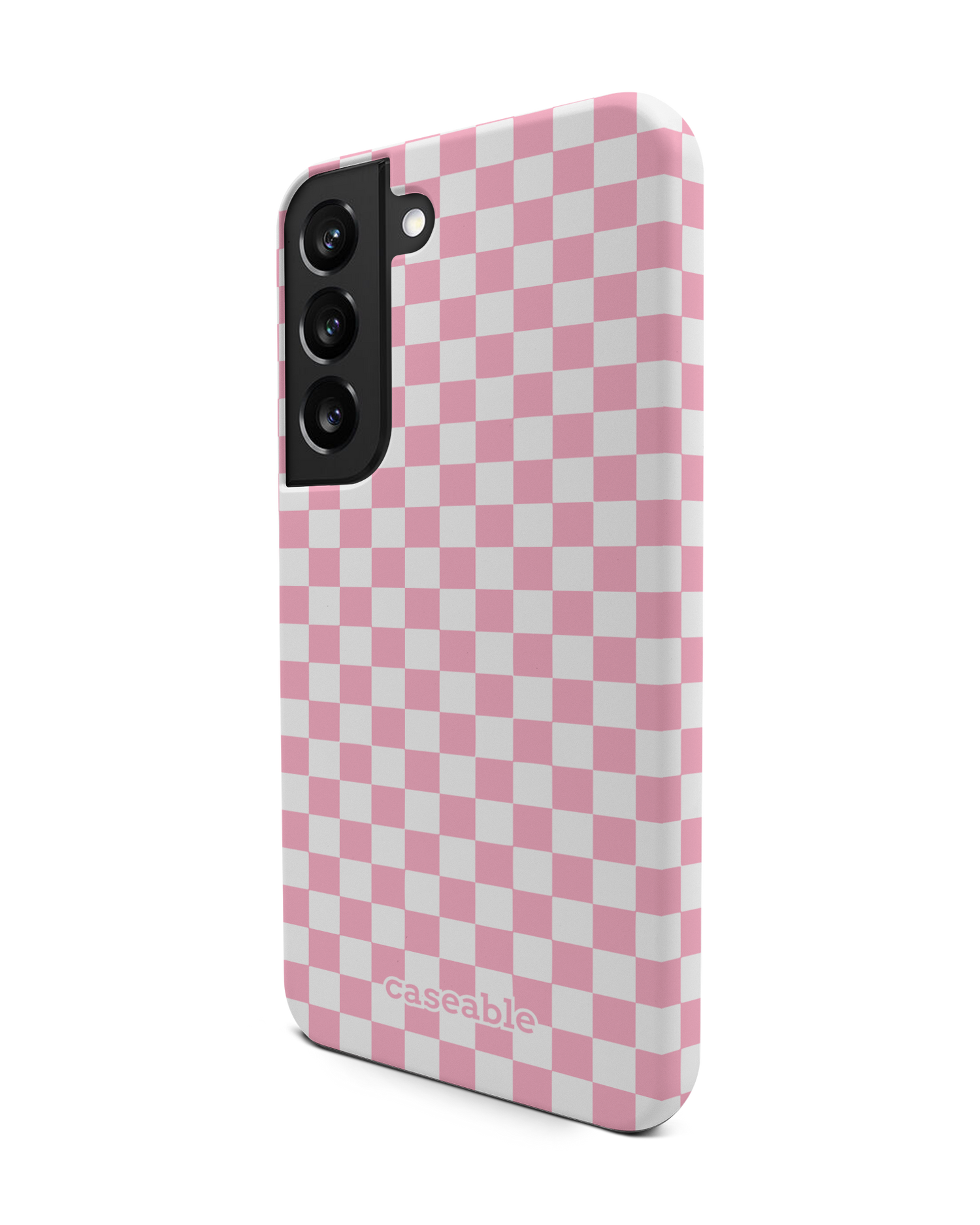 Pink Checkerboard Premium Handyhülle Samsung Galaxy S22 5G