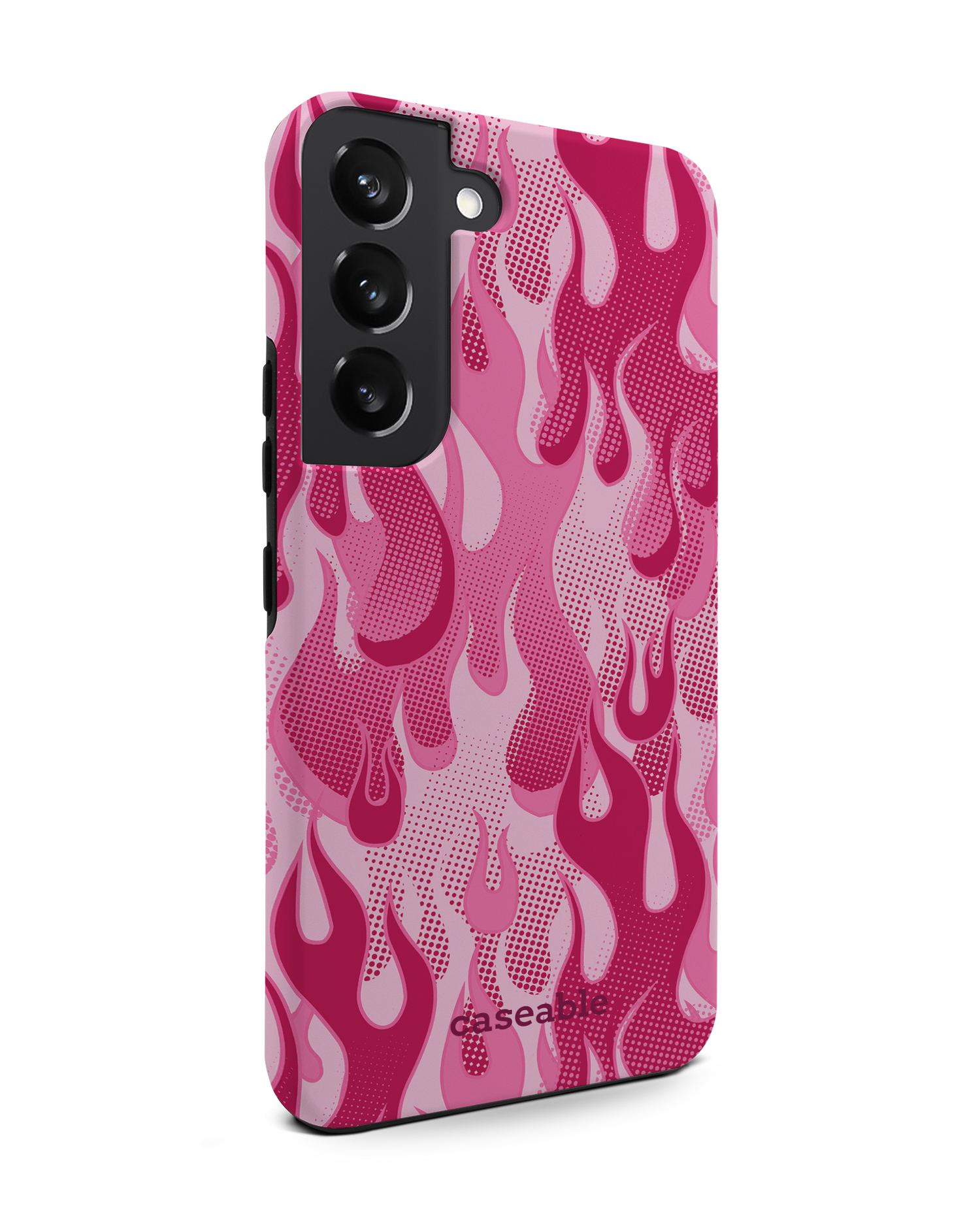 Pink Flames Premium Handyhülle Samsung Galaxy S22 5G