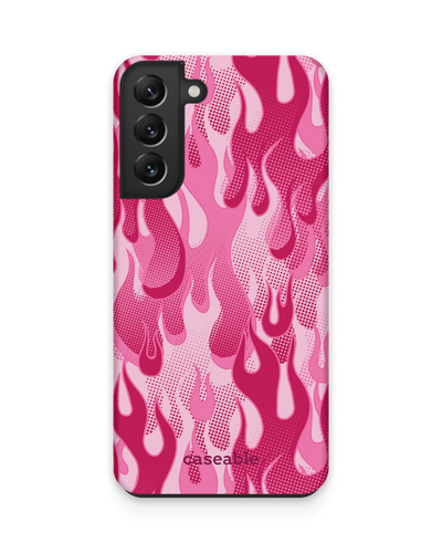 Pink Flames Premium Handyhülle Samsung Galaxy S22 5G