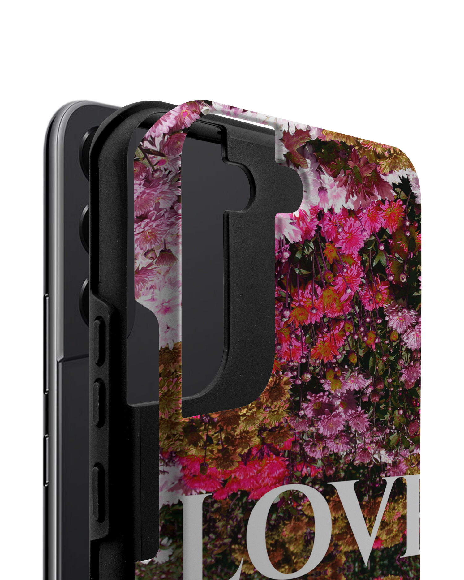 Luxe Love Premium Handyhülle Samsung Galaxy S22 5G besteht aus 2 Teilen