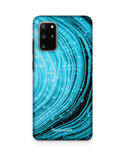 Turquoise Ripples Premium Handyhülle Samsung Galaxy S20 Plus