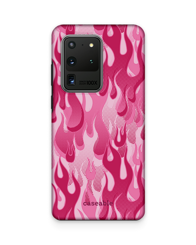 Pink Flames Premium Handyhülle Samsung Galaxy S20 Ultra