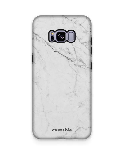 White Marble Premium Handyhülle Samsung Galaxy S8 Plus