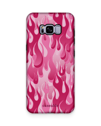 Pink Flames Premium Handyhülle Samsung Galaxy S8 Plus