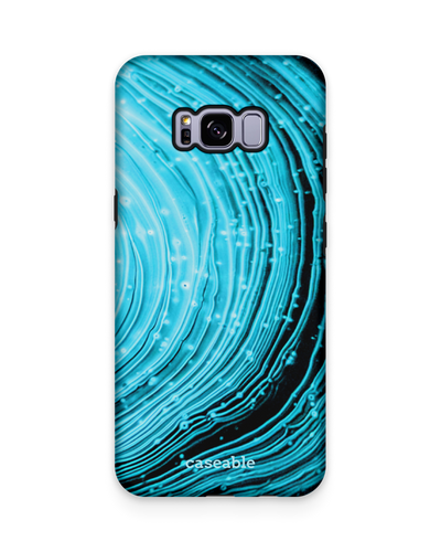 Turquoise Ripples Premium Handyhülle Samsung Galaxy S8 Plus