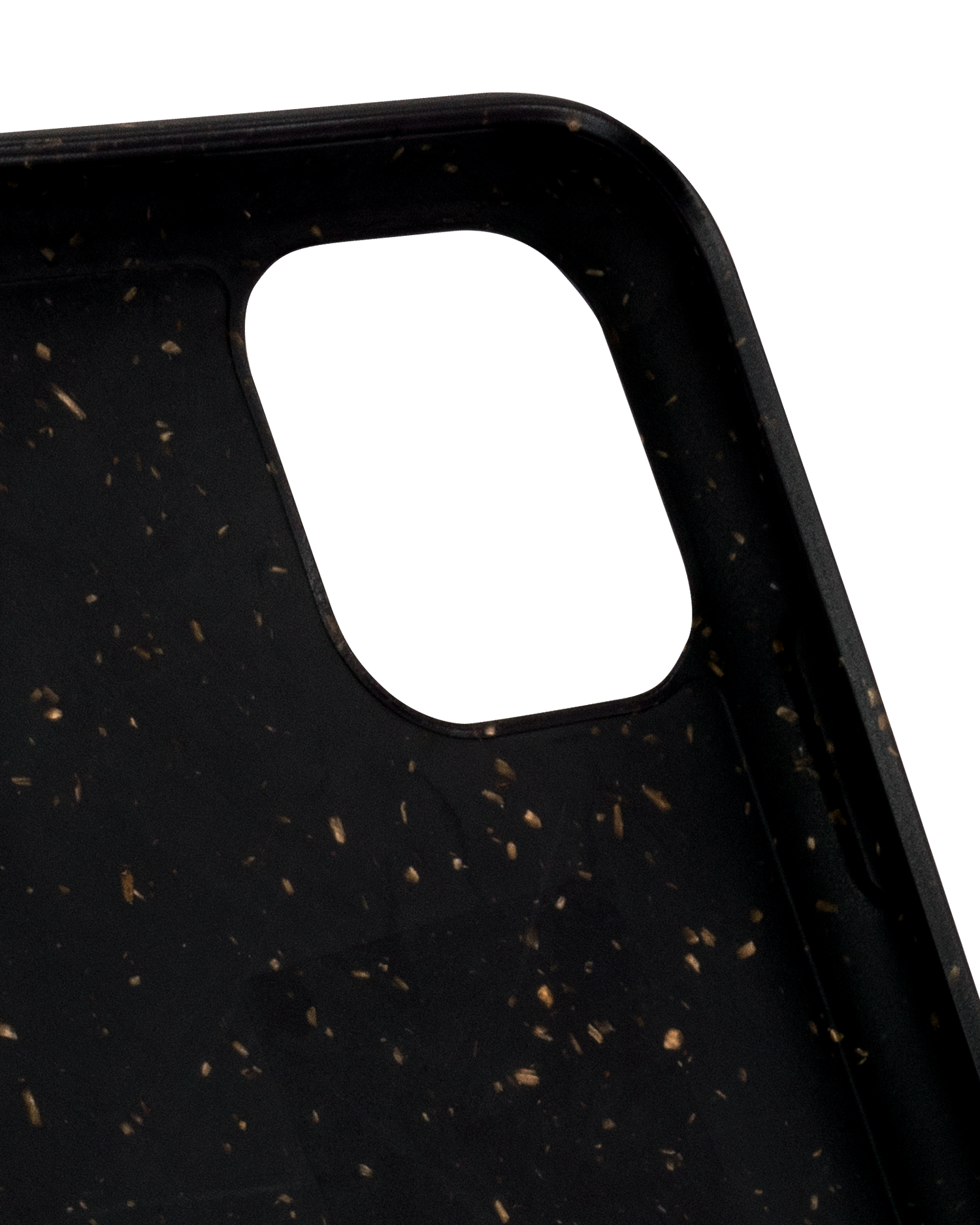 Schwarze Nachhaltige Handyhülle für Apple iPhone 11 Pro Max: Details Außen