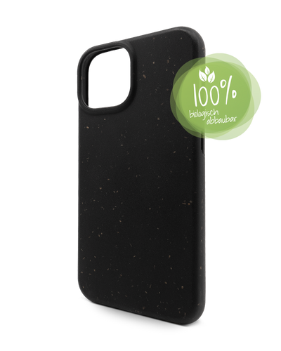 Schwarze Nachhaltige Handyhülle für Apple iPhone 13 mini: 100% Biologisch Abbaubar