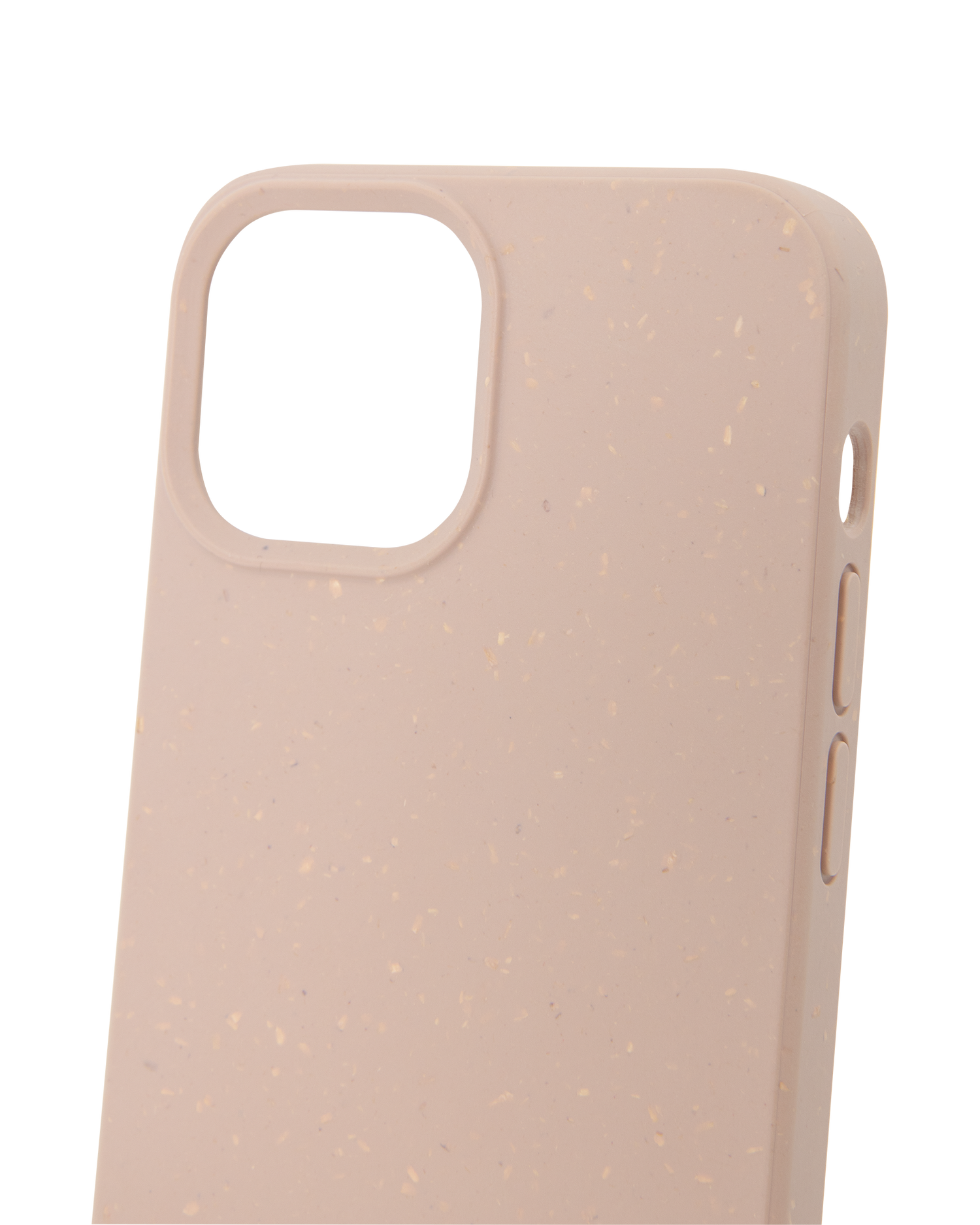 Sandfarbene Nachhaltige Handyhülle für Apple iPhone 13 mini: Details Außen