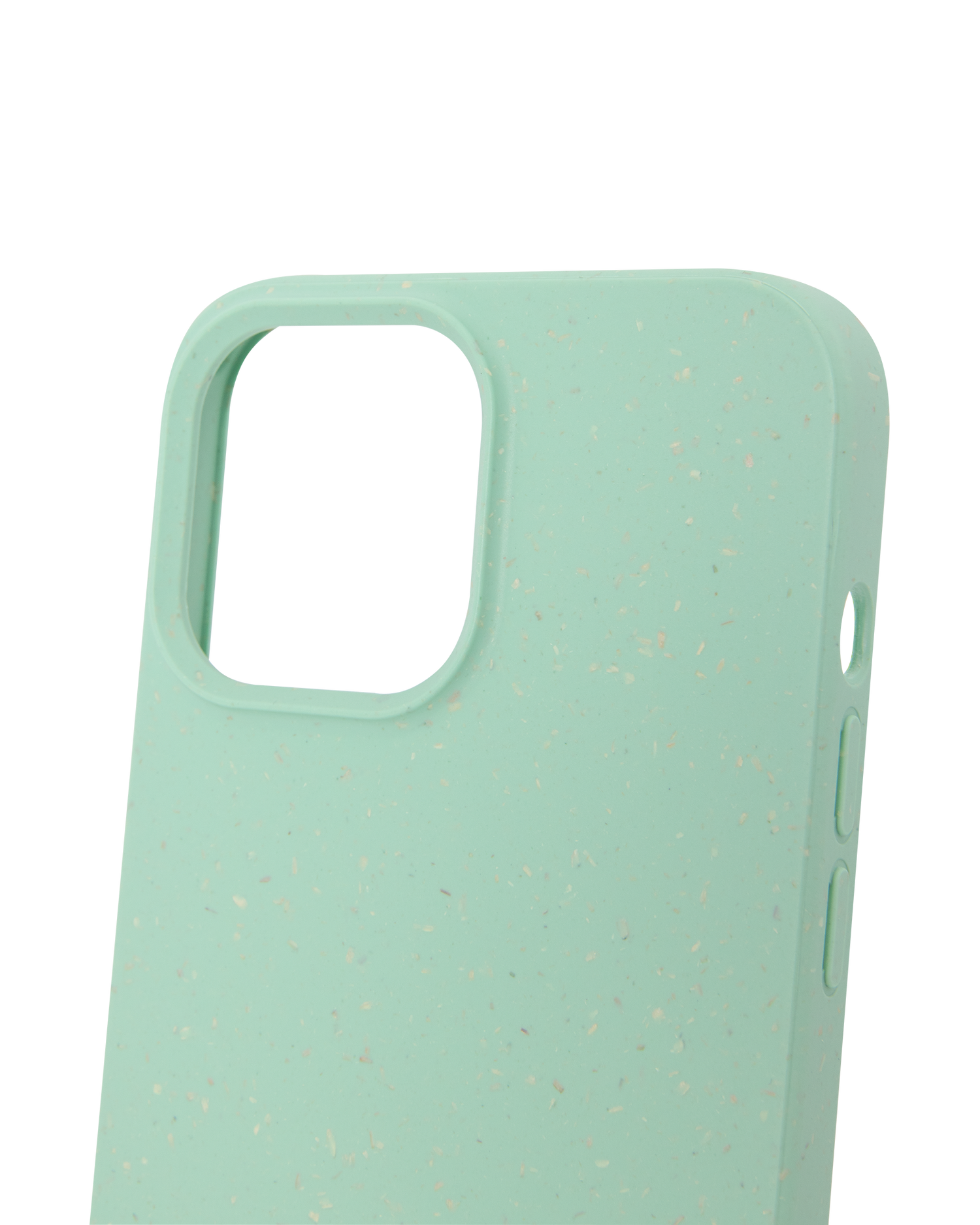 Hellgrüne Nachhaltige Handyhülle für Apple iPhone 13 Pro Max: Details Außen