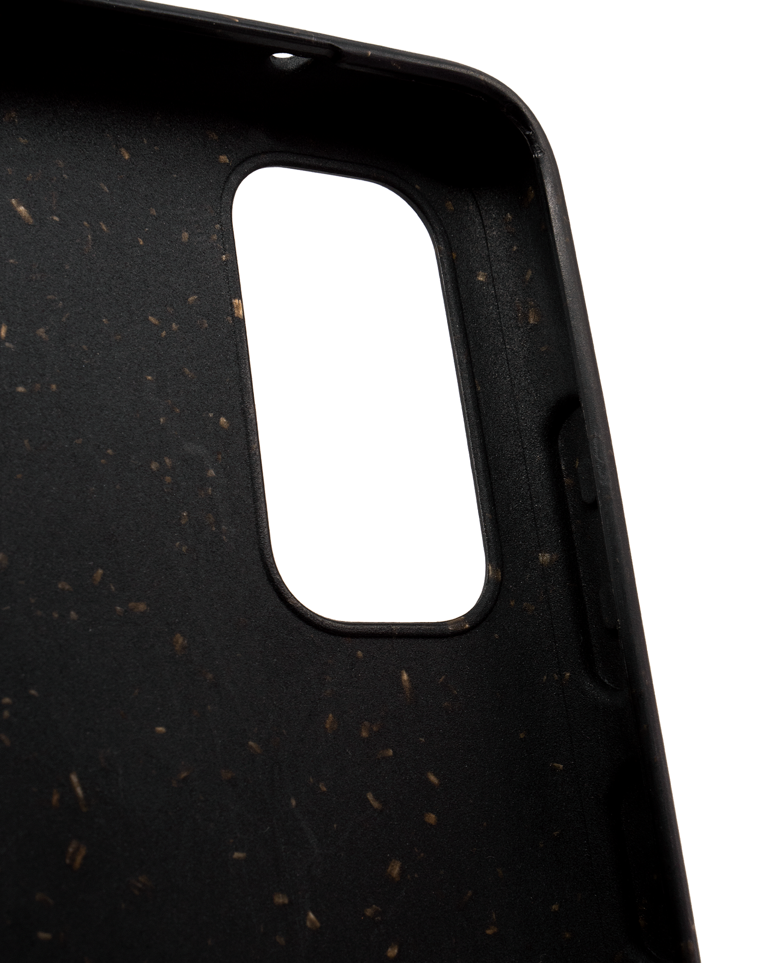 Schwarze Nachhaltige Handyhülle für Samsung Galaxy S20: Details Außen