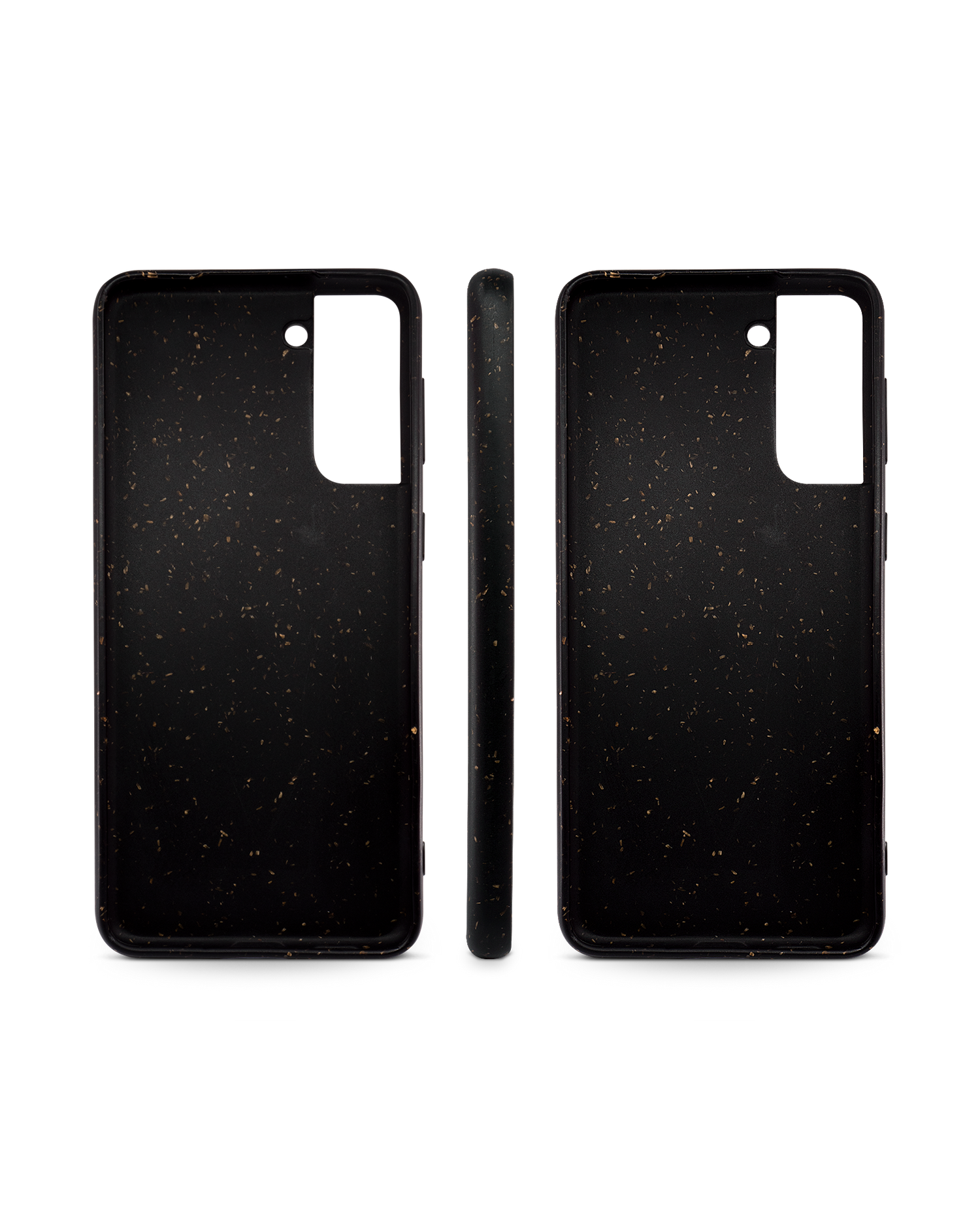 Schwarze Nachhaltige Handyhülle für Samsung Galaxy S21: Seitenansichten