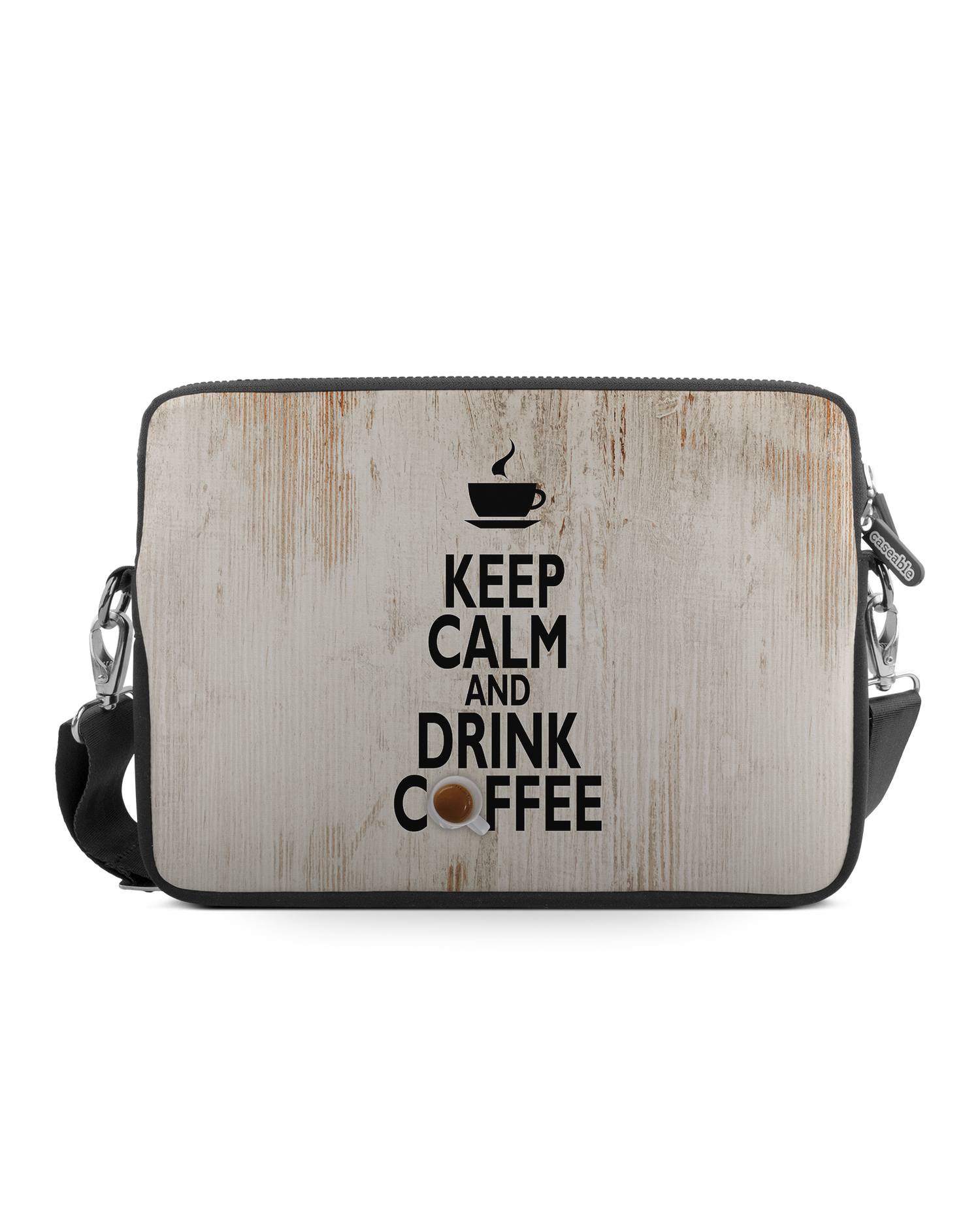 Drink Coffee Premium Laptoptasche 13 Zoll: Vorderansicht