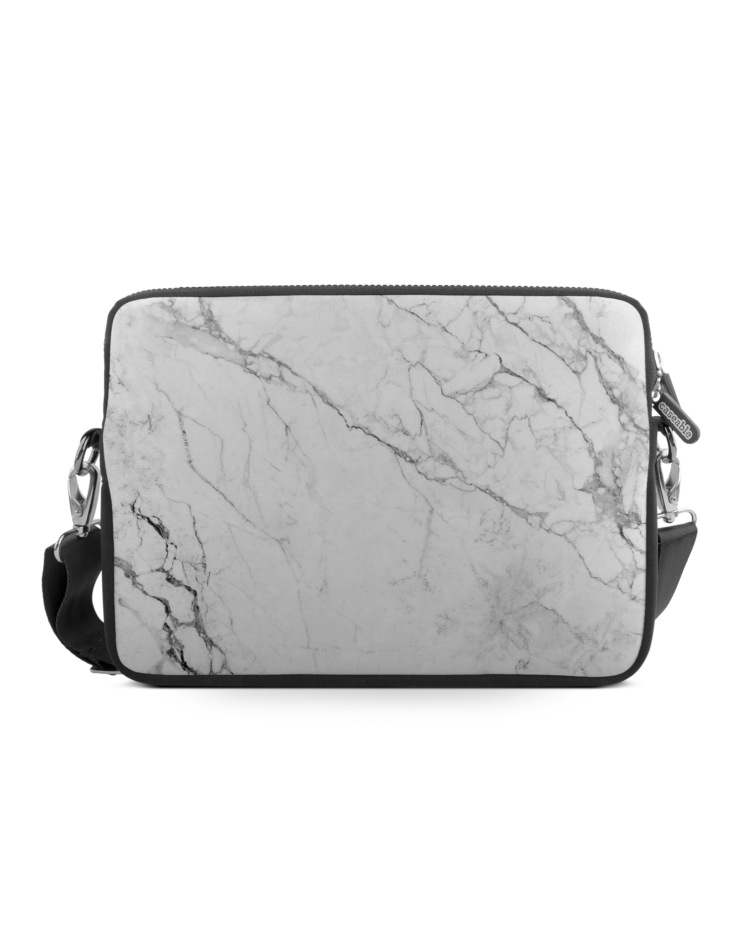 White Marble Premium Laptoptasche 13 Zoll: Vorderansicht