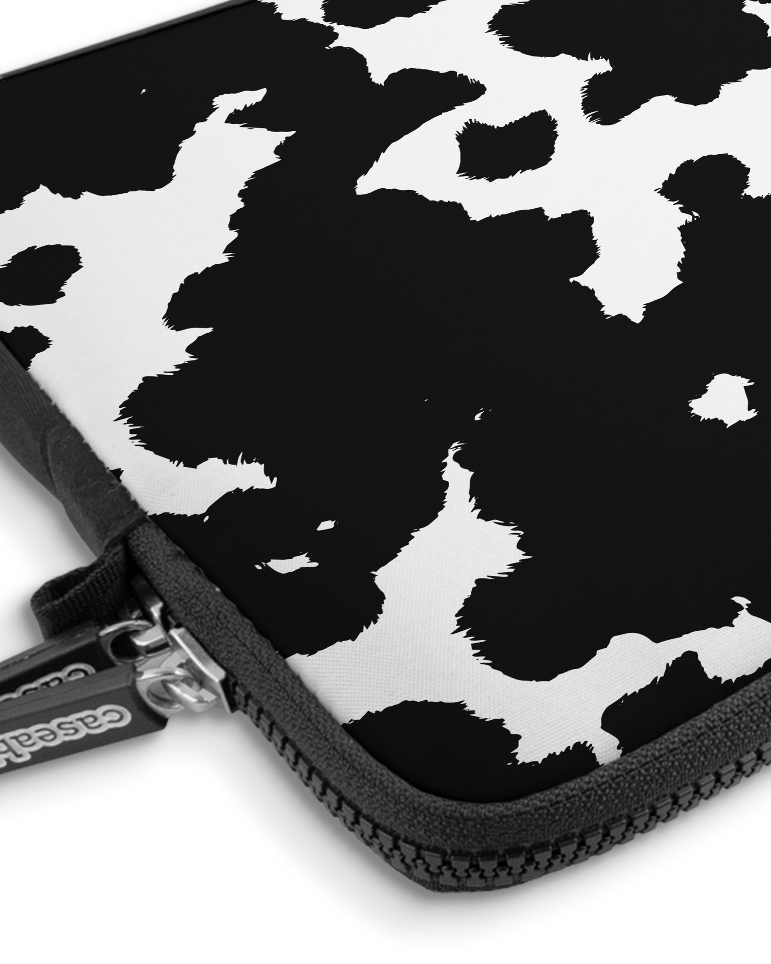 Cow Print Premium Laptoptasche 13 Zoll mit Gerät im Inneren