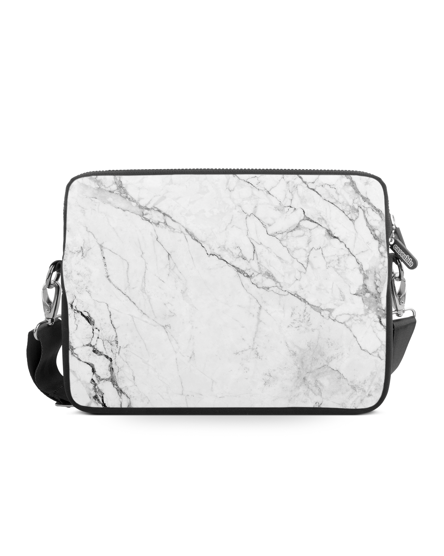 White Marble Premium Laptoptasche 15 Zoll: Vorderansicht