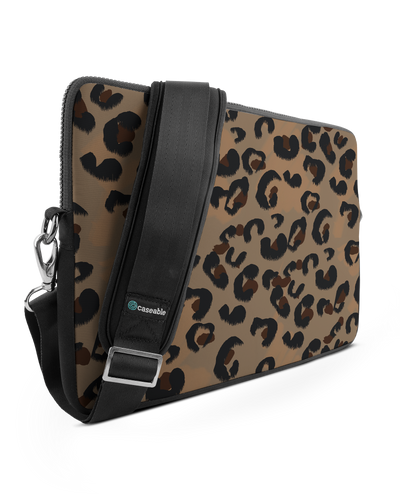 Leopard Repeat Premium Laptoptasche 15 Zoll