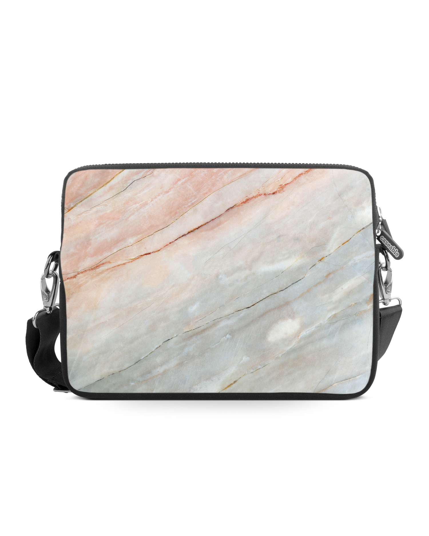Mother of Pearl Marble Premium Laptoptasche 15 Zoll: Vorderansicht