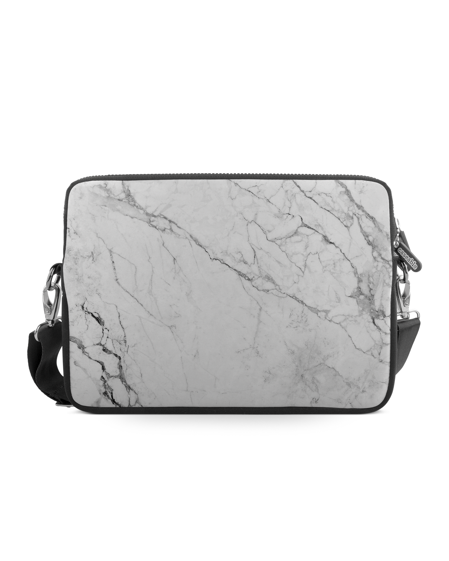 White Marble Premium Laptoptasche 13-14 Zoll: Vorderansicht