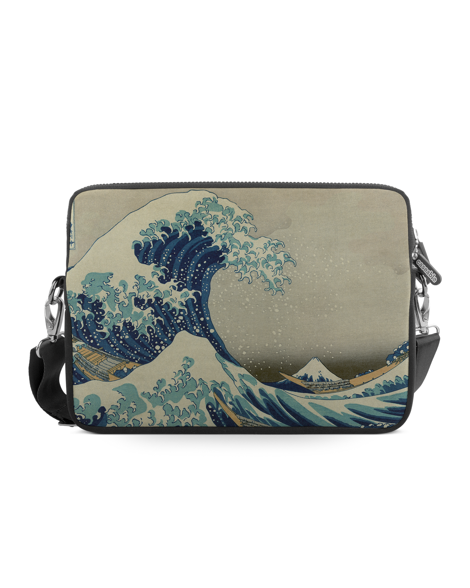 Great Wave Off Kanagawa By Hokusai Premium Laptoptasche 13-14 Zoll: Vorderansicht