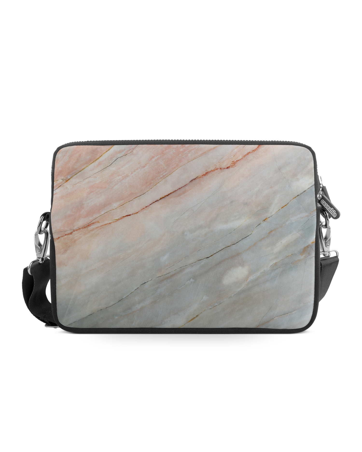 Mother of Pearl Marble Premium Laptoptasche 13-14 Zoll: Vorderansicht