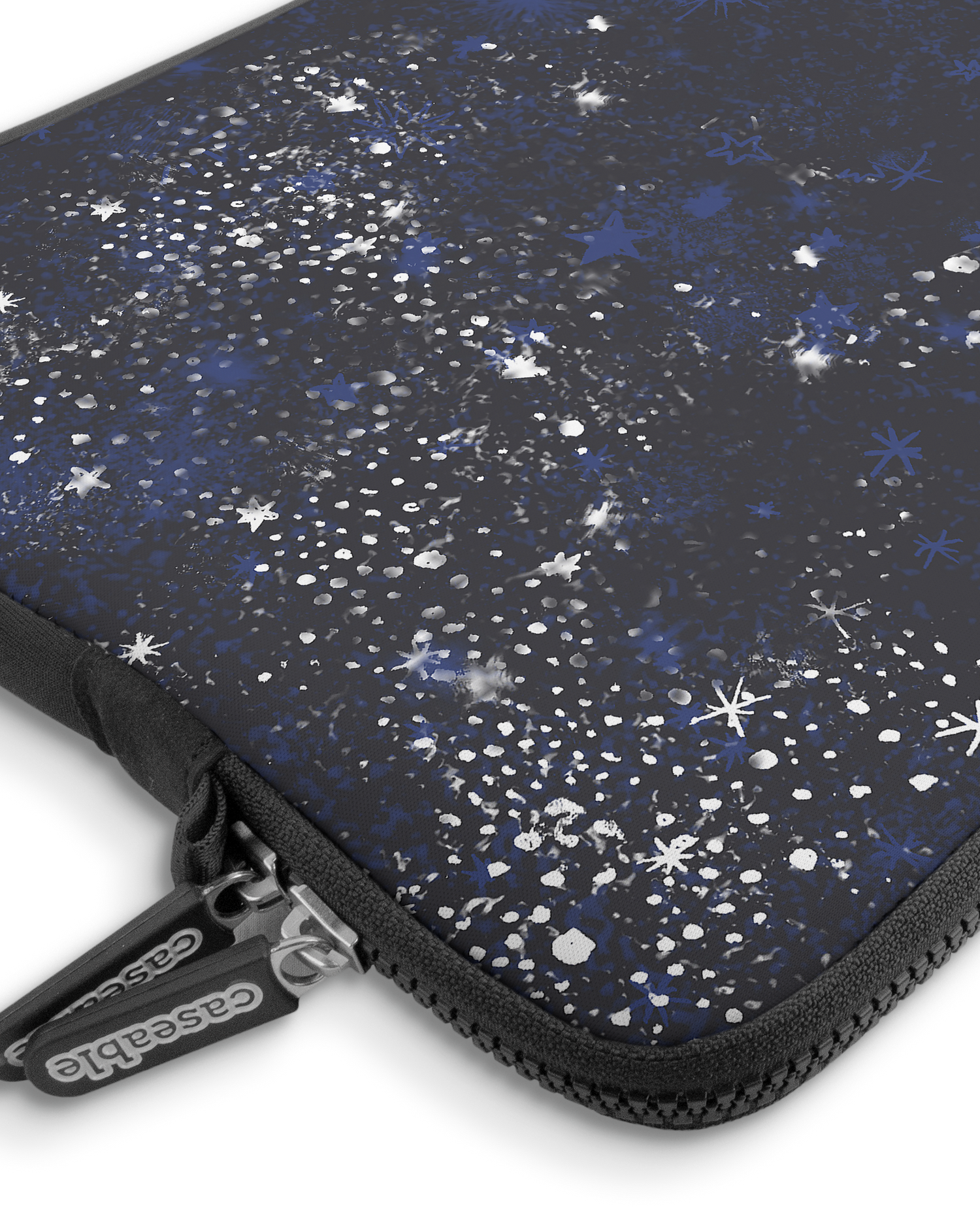 Starry Night Sky Premium Laptoptasche 13-14 Zoll mit Gerät im Inneren