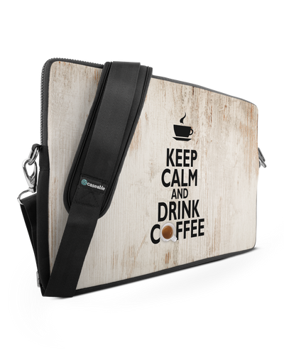Drink Coffee Premium Laptoptasche 17 Zoll