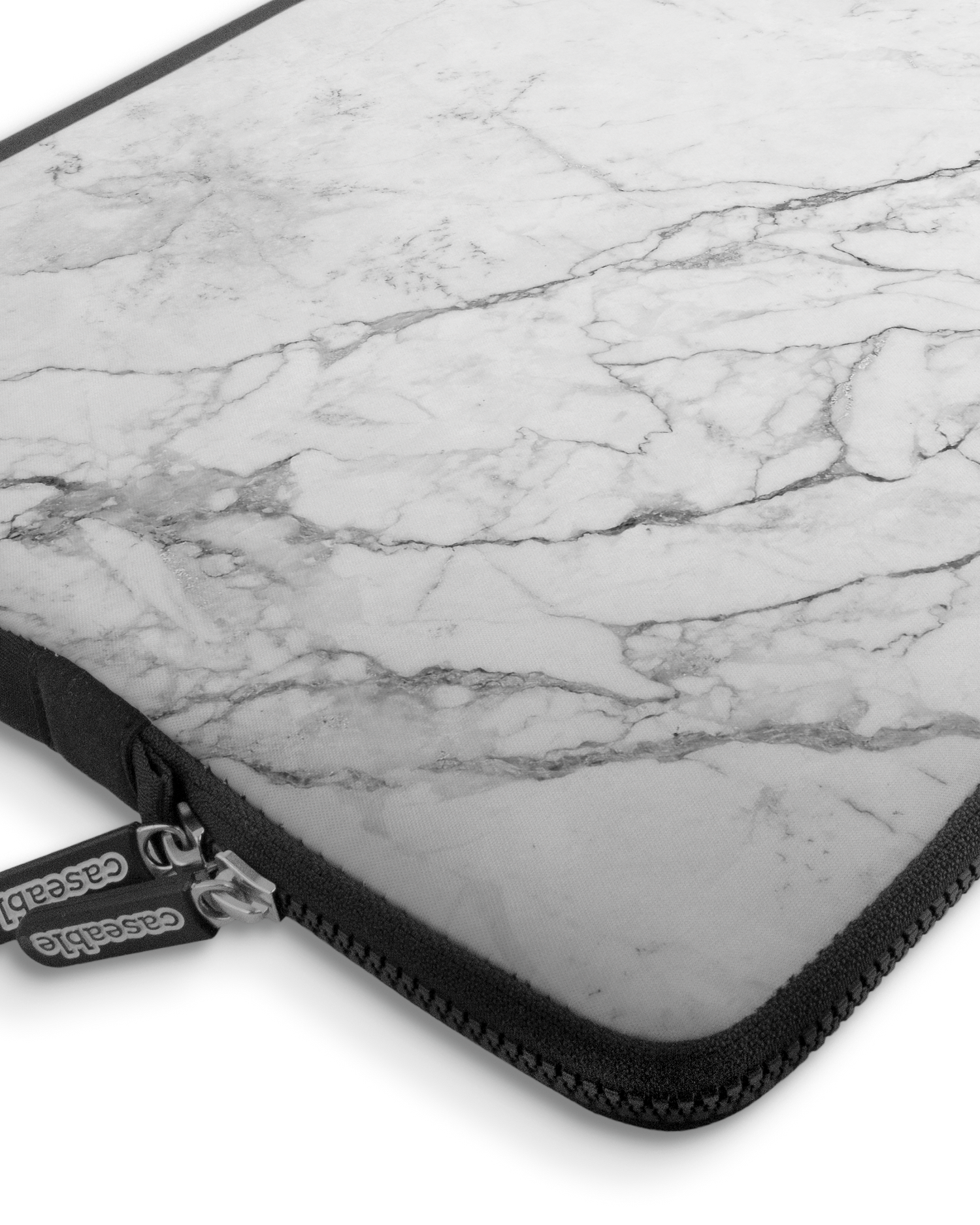 White Marble Premium Laptoptasche 17 Zoll mit Gerät im Inneren