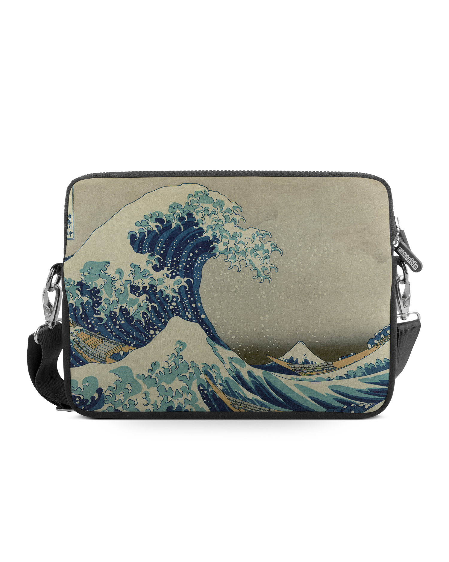 Great Wave Off Kanagawa By Hokusai Premium Laptoptasche 17 Zoll: Vorderansicht