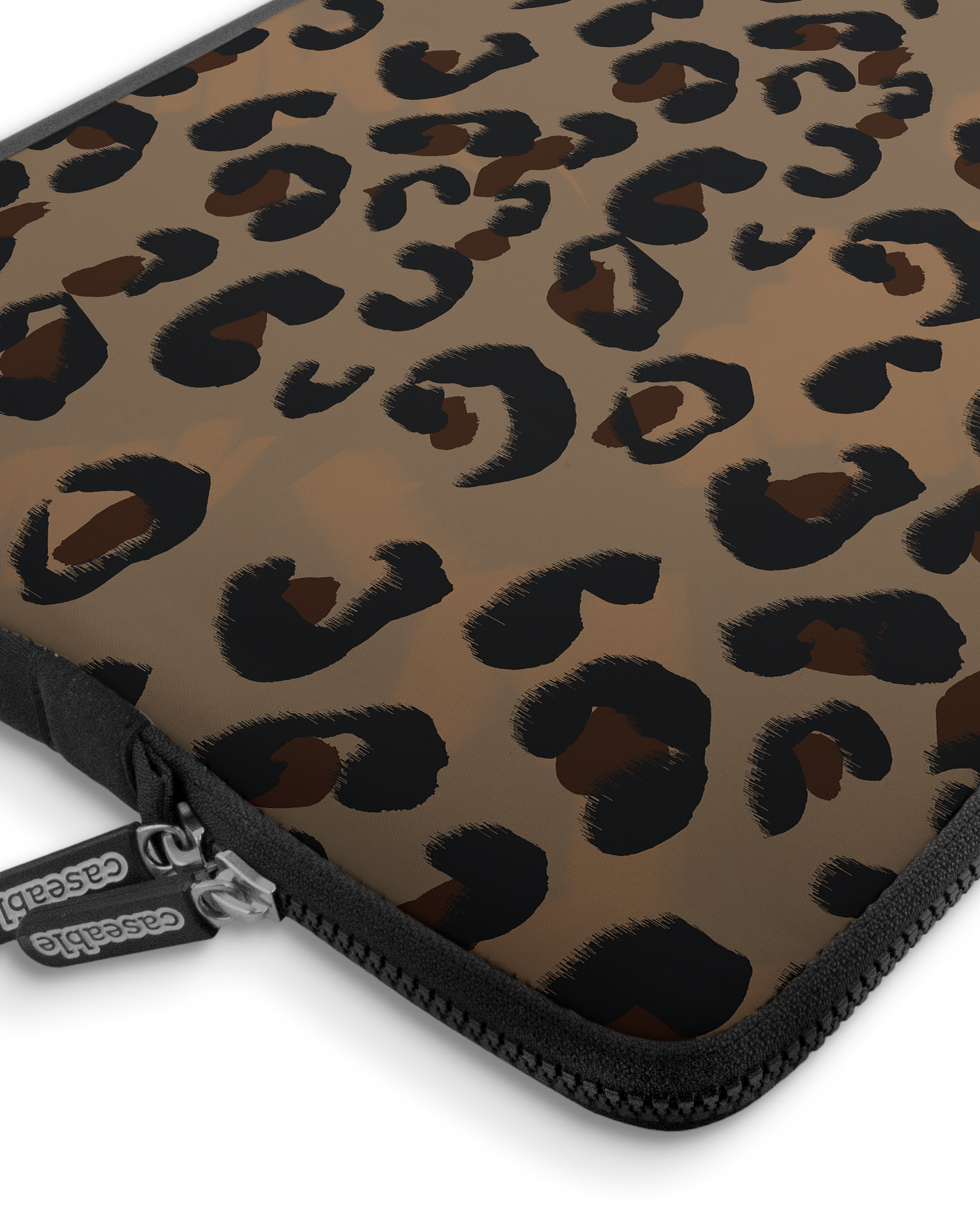 Leopard Repeat Premium Laptoptasche 17 Zoll mit Gerät im Inneren