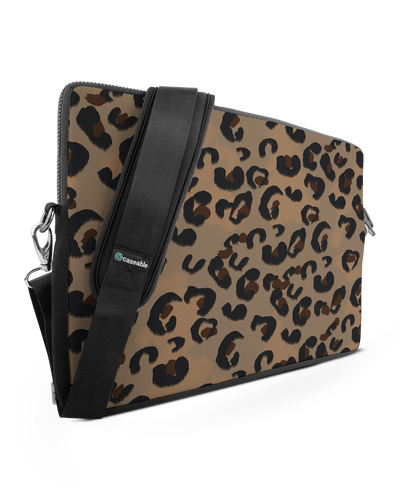 Leopard Repeat Premium Laptoptasche 17 Zoll