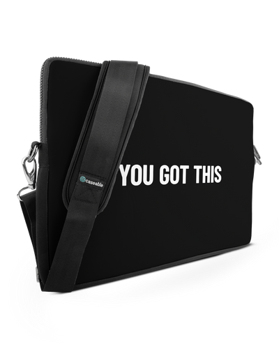 You Got This Black Premium Laptoptasche 17 Zoll
